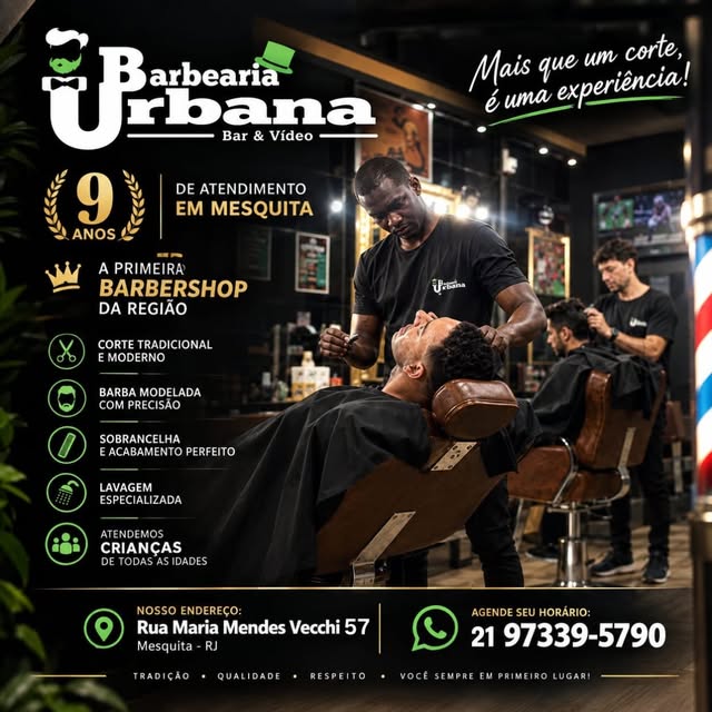 Atendimento de barba em publicação do Instagram da Urbana